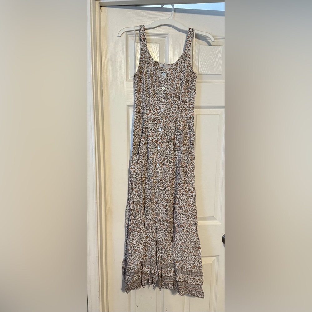 Calista Small floral button down dress